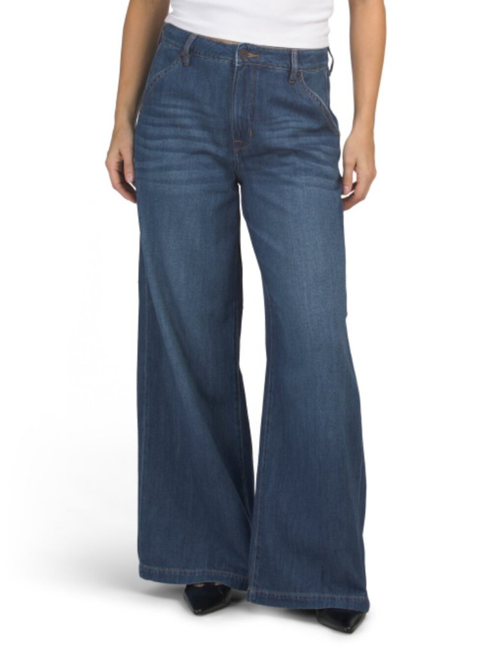 HIDDEN Wide Leg Denim Trousers